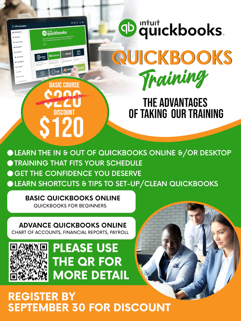 QuickBooks Training flyer